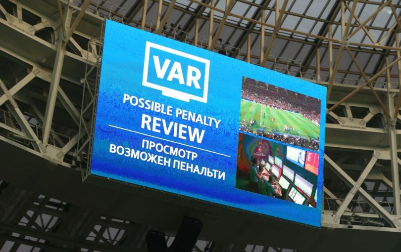 VAR in action at the 2018 World Cup