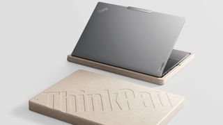The Lenovo ThinkPad with recyclable packaging