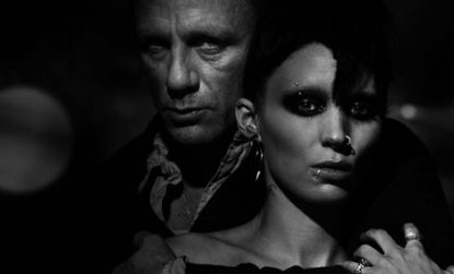 Sony's poster for the much-anticipated English adaptation of Stieg Larsson's best-selling trilogy, starring Rooney Mara and Daniel Craig.