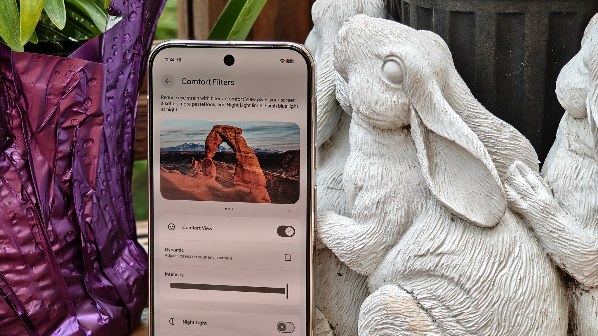 Comfort View and Comfort Filters on the Google Pixel 10 Pro XL