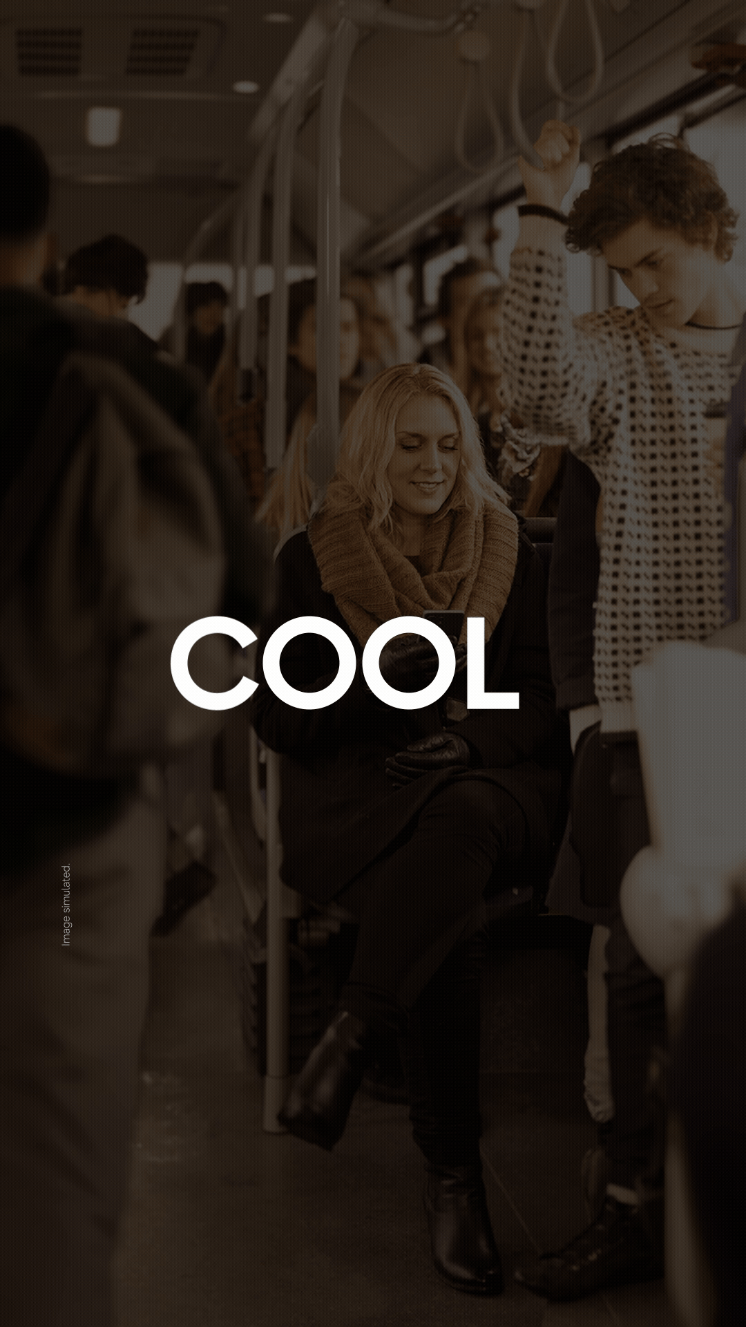 A GIF version of a video illustrating how Samsung's new privacy display technology works