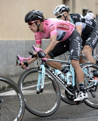 Rigoberto Uran on stage thirteen of the 2014 Giro d'Italia