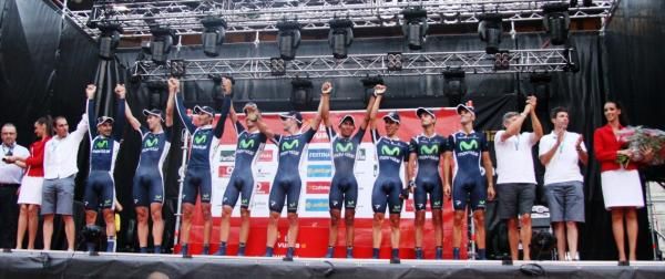 Movistar begin the Vuelta with a win in the team time trial