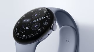 Supposedly leaked images of the Google Pixel Watch 4 smartwatch.