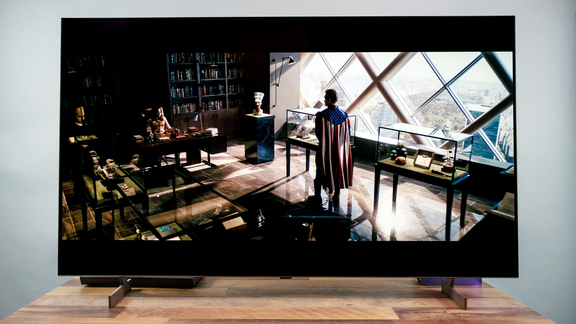 LG B6 OLED TV on a table