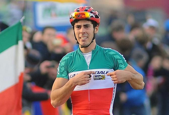 Third place finisher Marco Aurelio Fontana pays tribute to South African mountain biker Burry Stander who was killed on a training ride three days prior.