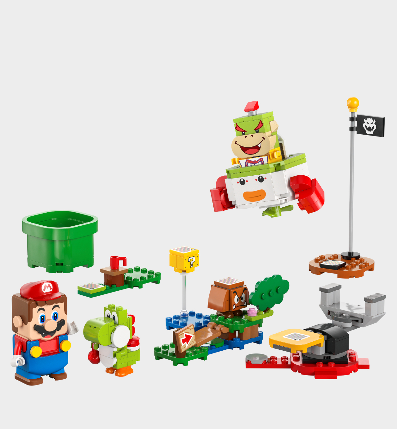 Lego Adventures with Interactive Mario set on a plain background