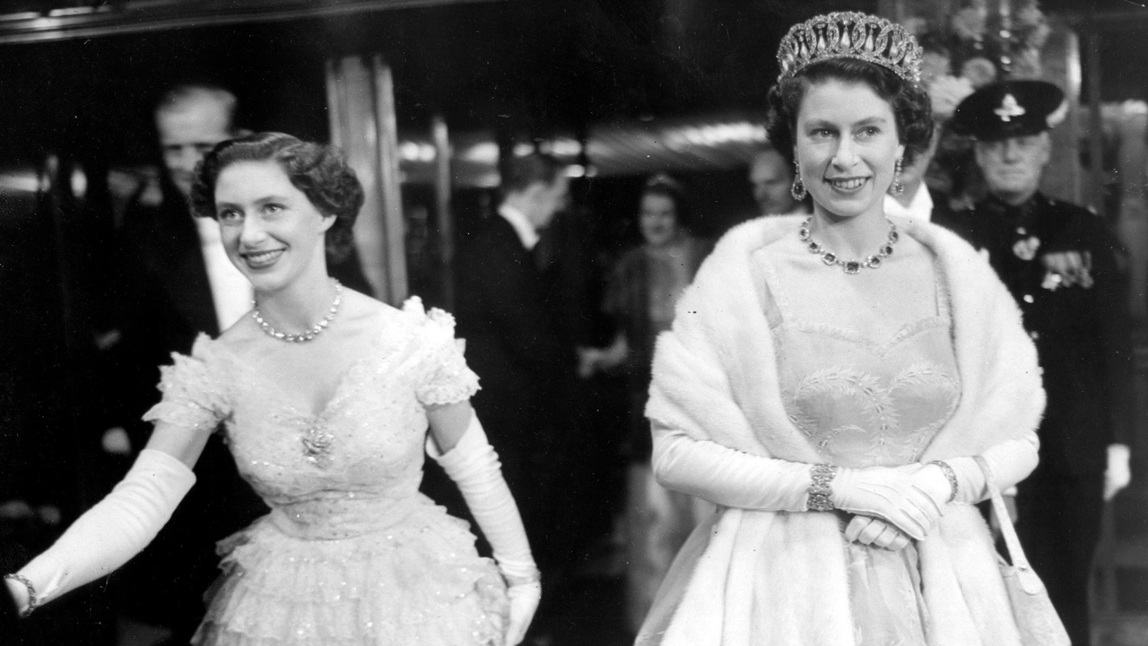 Princess Margaret and Queen Elizabeth