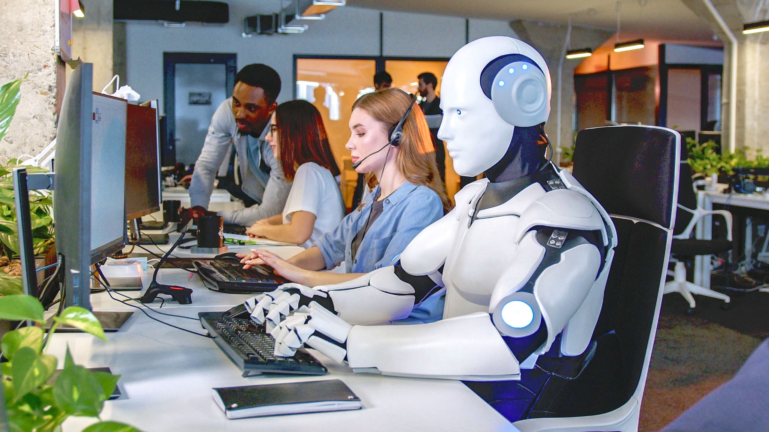 robots working