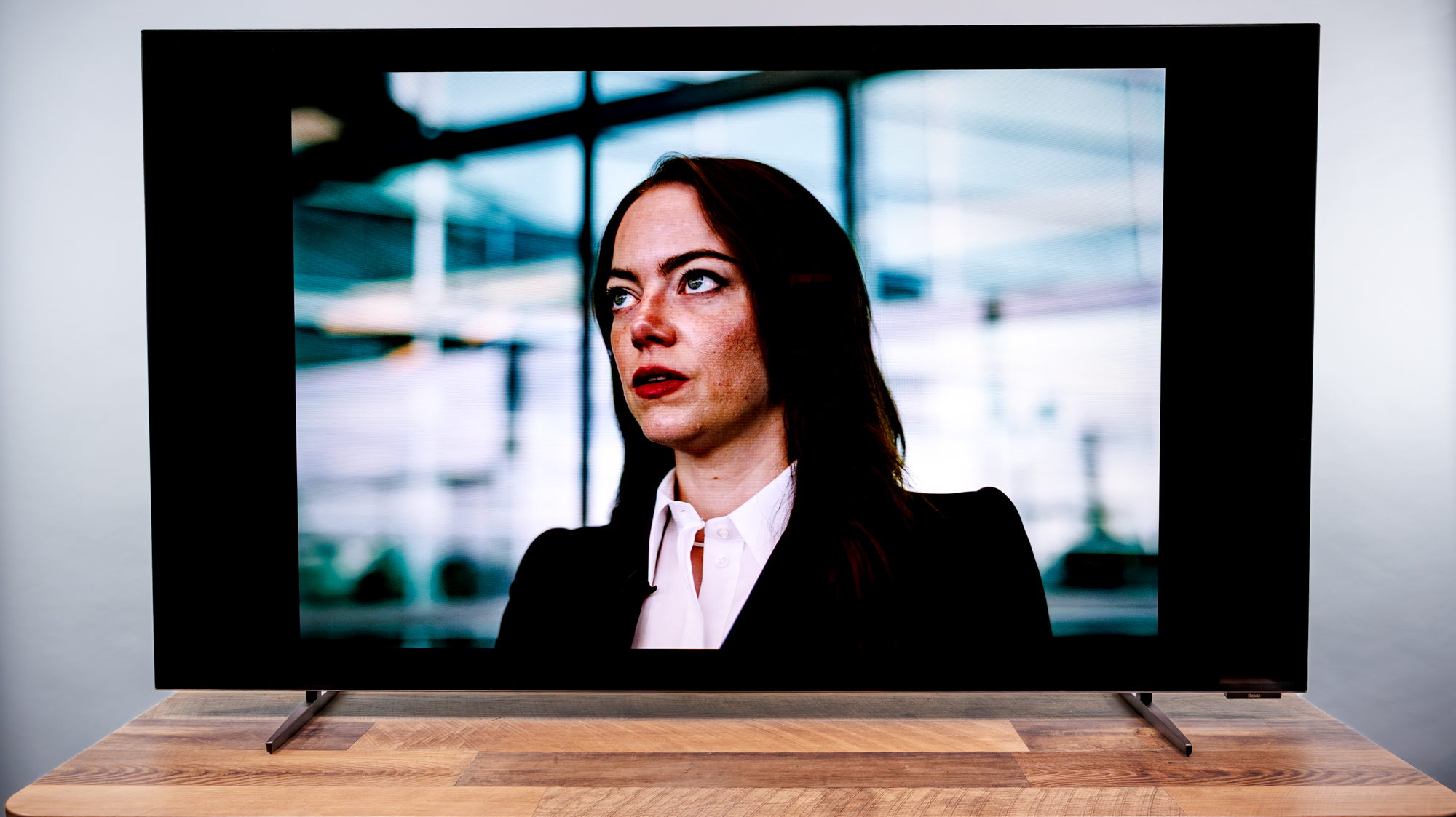 Roku Pro Series OLED TV on a desk