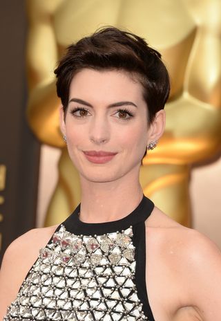 Actress Anne Hathaway attends the Oscars held at Hollywood & Highland Center on March 2, 2014 in Hollywood, California