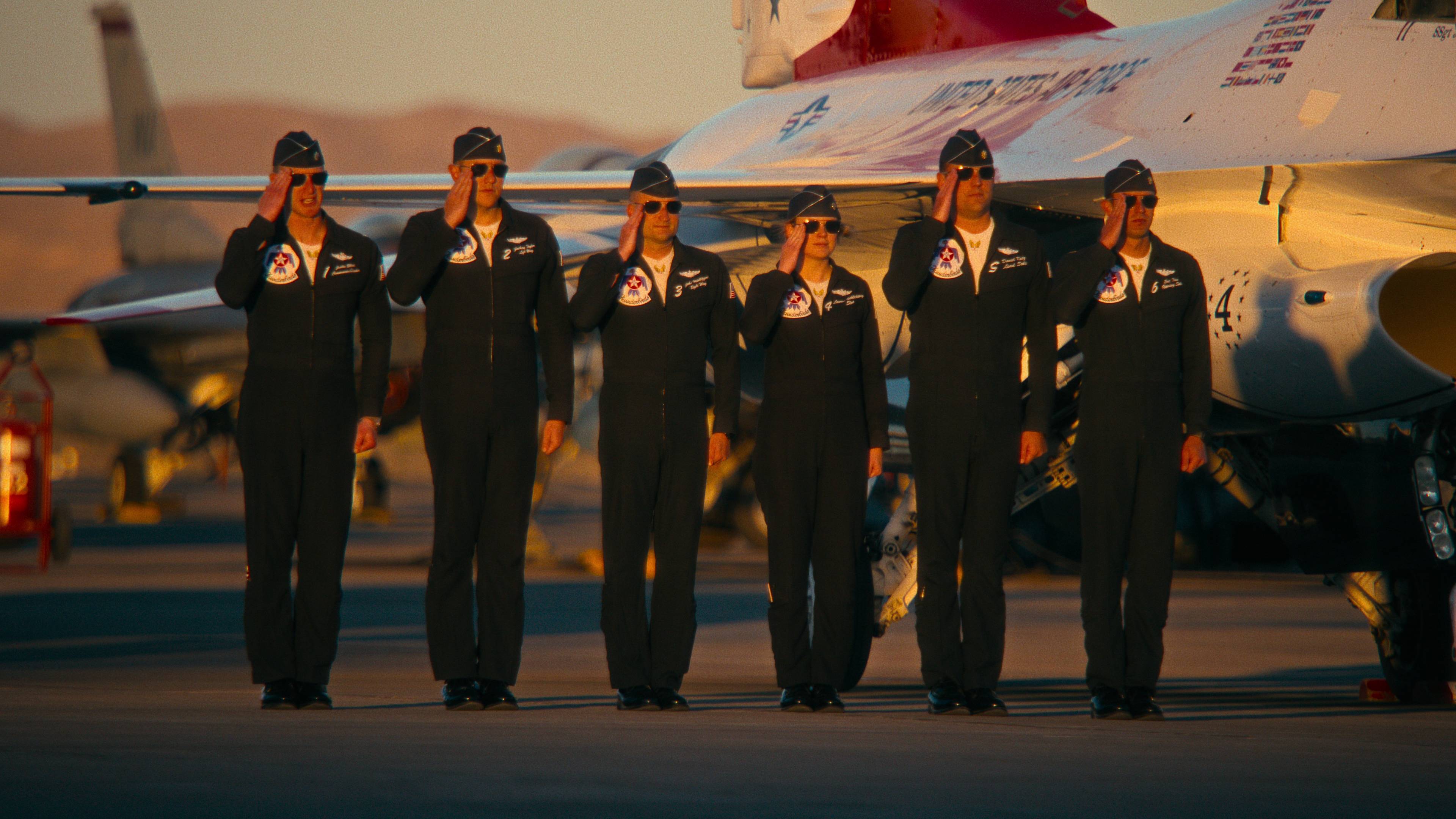 The pilots in Air Force Elite: Thunderbirds
