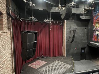 The music hall’s three arrays are each comprised of two A15i Focus over one A15i Wide, with KS21i subs topping the left and right hangs.