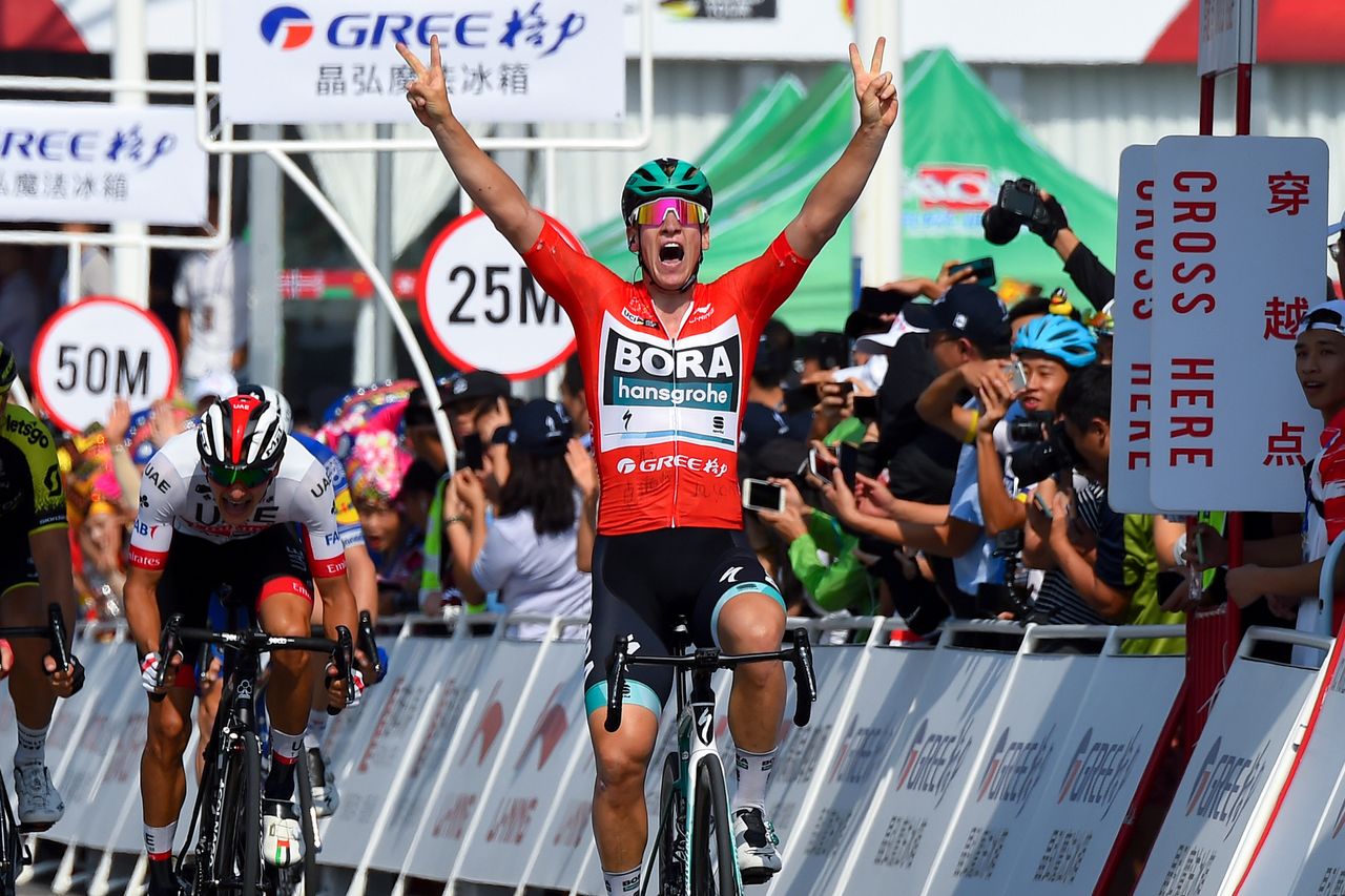 Pascal Ackermann (Bora-Hansgrohe) wins stage 3 at the Tour of Guangxi