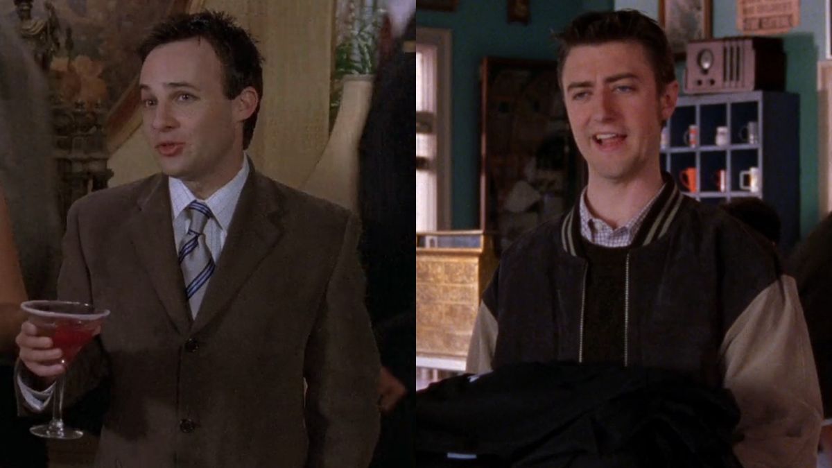 From left to right: Danny Strong as Doyle and Sean Gunn as Kirk in Gilmore Girls.