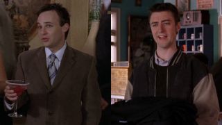 From left to right: Danny Strong as Doyle and Sean Gunn as Kirk in Gilmore Girls.