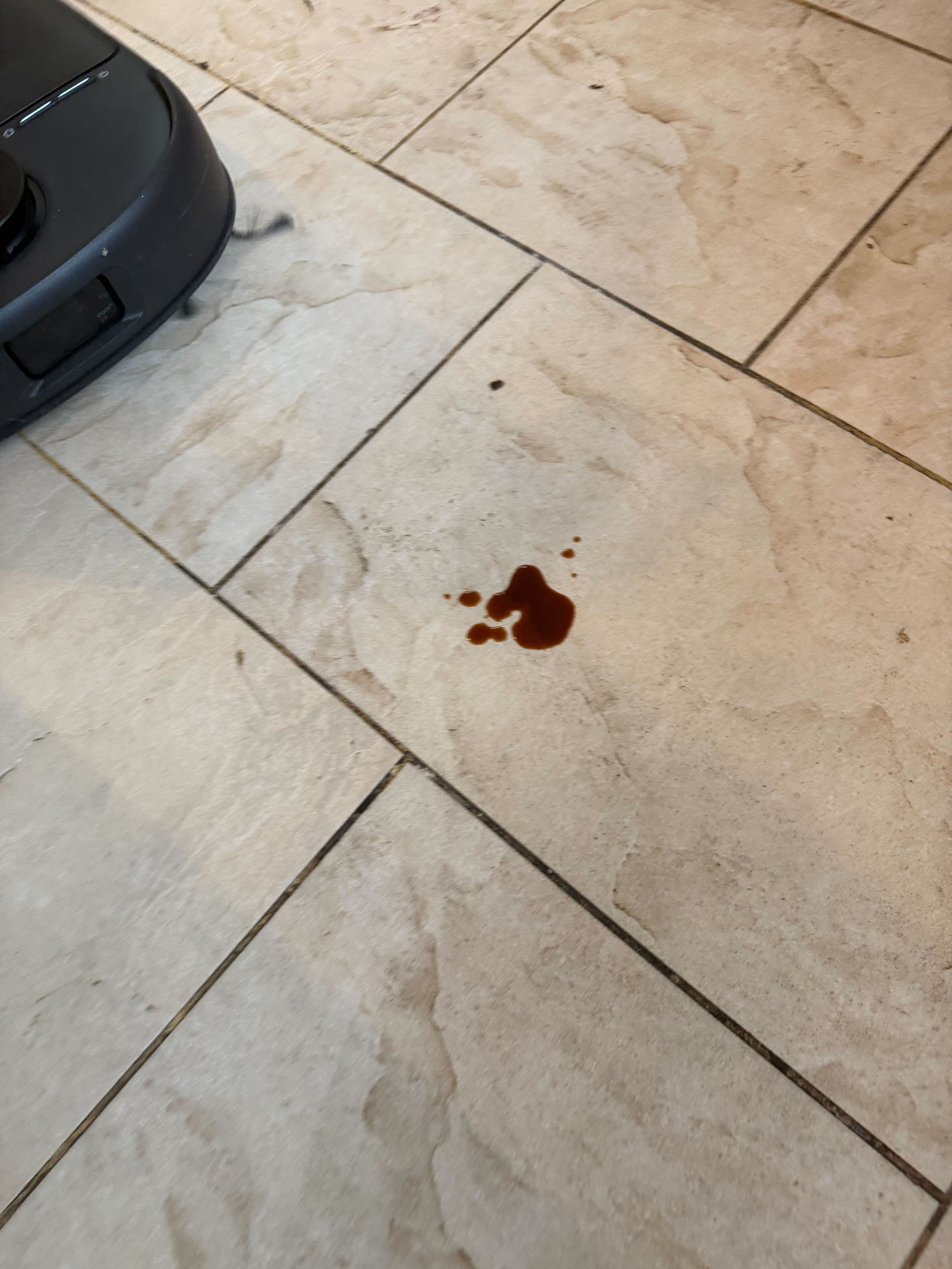 Balsamic vinegar on the floor
