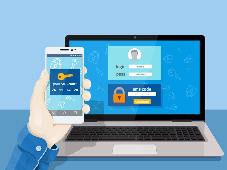 Image of two-factor authentication in action