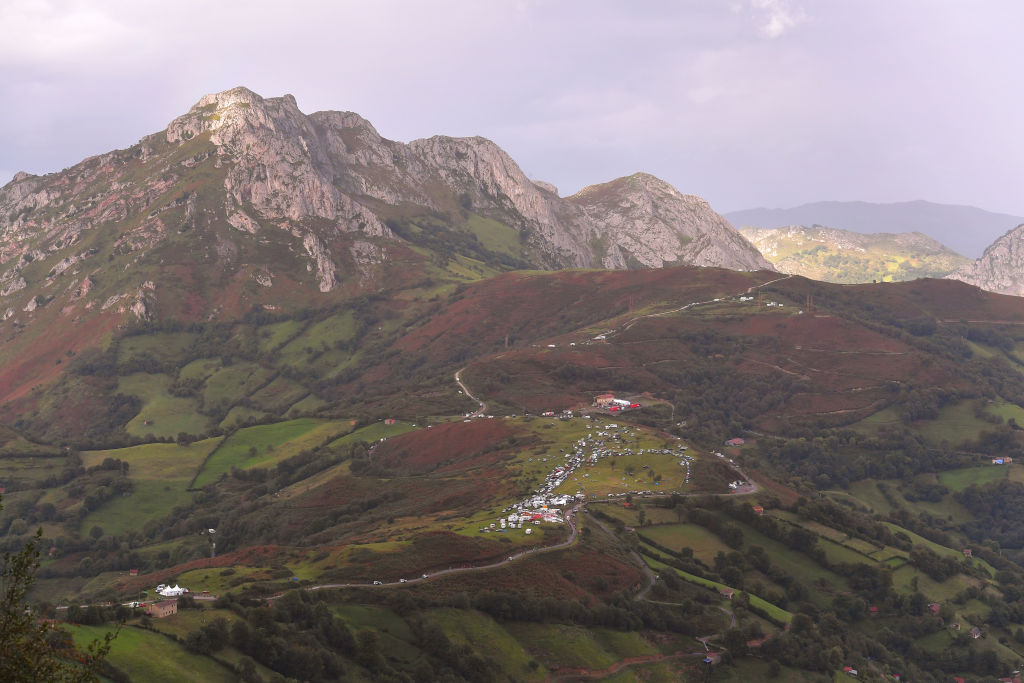 Cycling: 72nd Tour of Spain 2017 / Stage 20 Landscape / Mountains / Alto de L'Angliru (1560m)/ Corvera de Asturias - Alto de L'Angliru 1560m (117,5km) / La Vuelta / Â© Tim De Waele