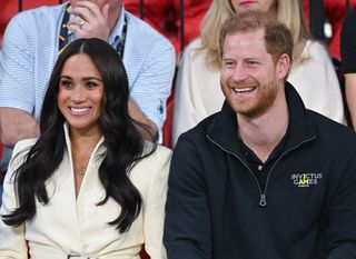 Prince Harry, Duke of Sussex and Meghan, Duchess of Sussex attend the sitting volleyball event