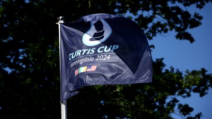 The Curtis Cup flag at Sunningdale Golf Club