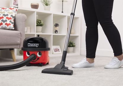 Henry vacuum cleaner HVB160 in use in living room