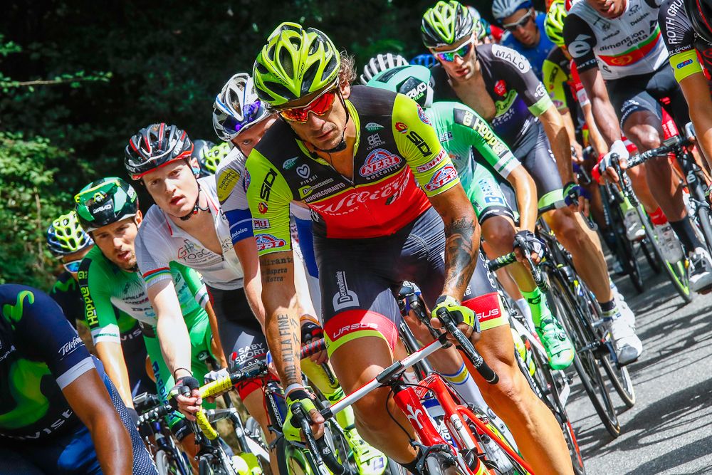 Filippo Pozzato (Wilier - Southeast) in the bunch during stage 2 at the Giro della Toscana