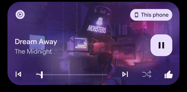 A fog effect has appeared for the media player on a Pixel 6 Pro.
