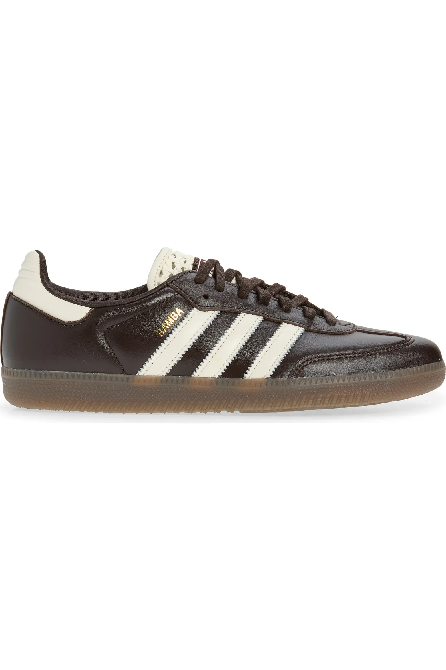 brown adidas samba sneaker