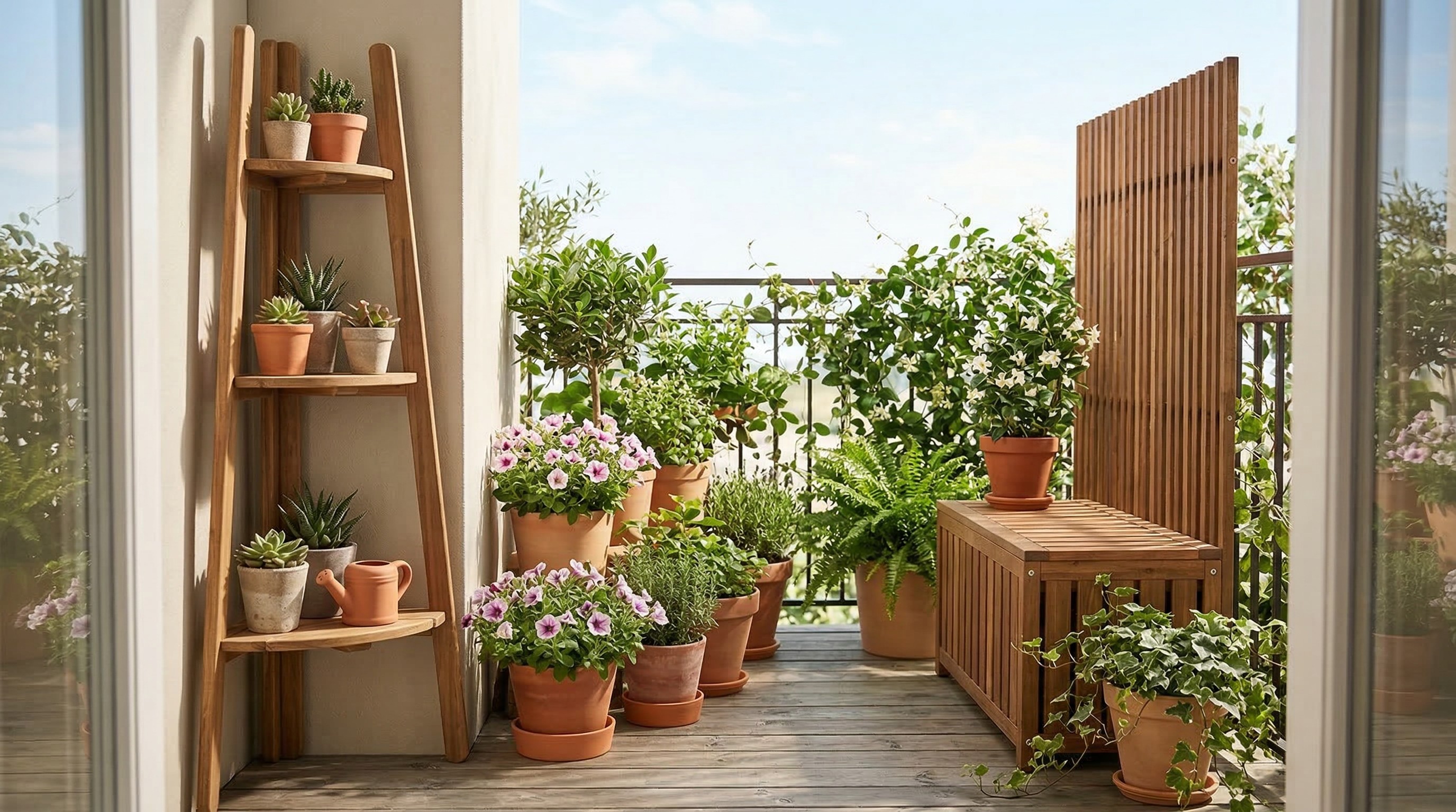 IKEA Askholmen Plant Stand and N&Auml;MMAR&Ouml; Storage Box &amp; Privacy Screen