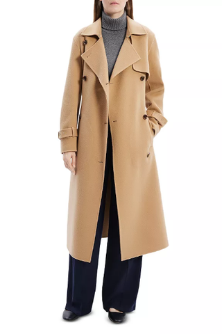 Theory New Divide Double Face Double Breasted Trench Coat (Was $995) 