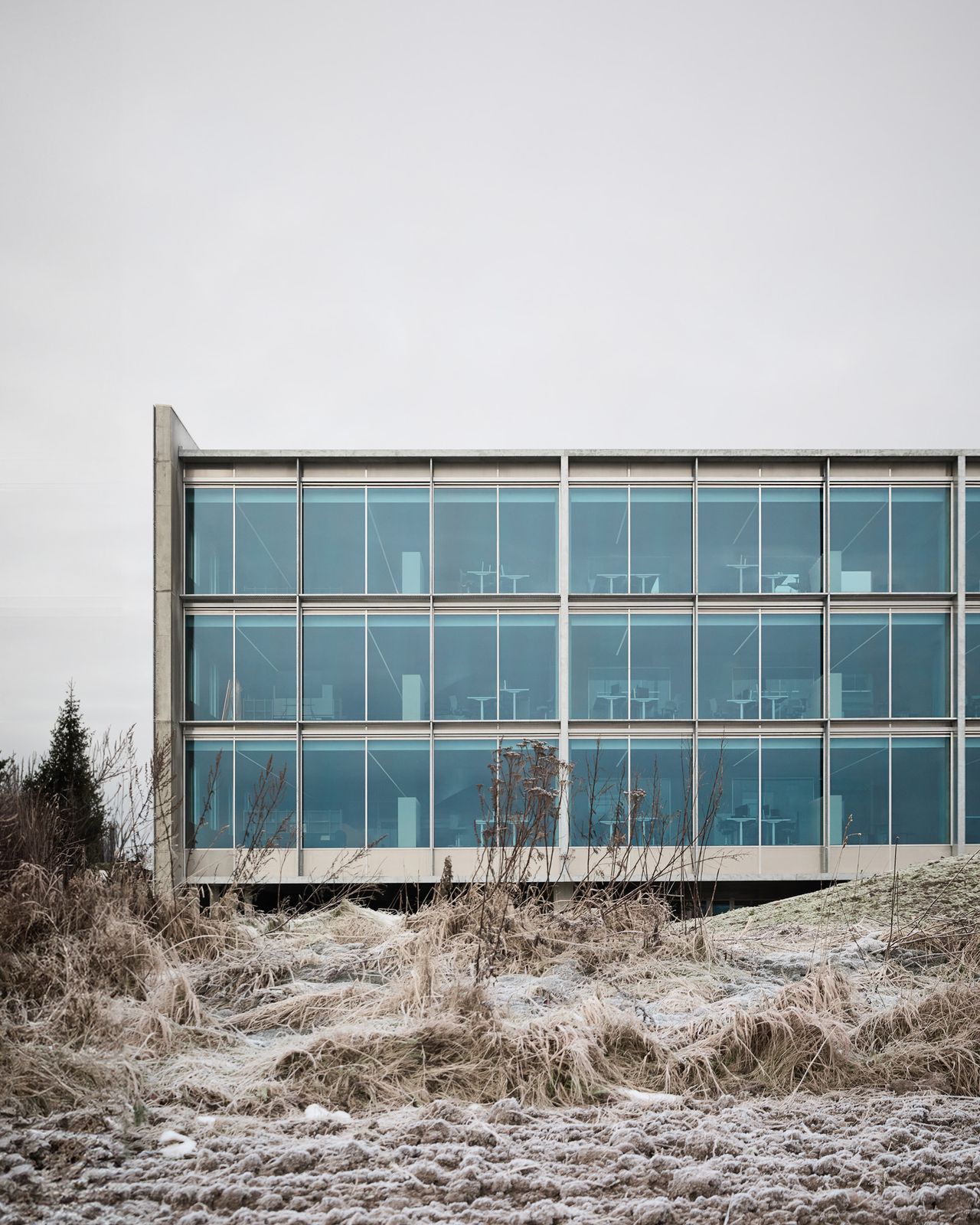 the brutalist rains headquarters in denmark