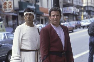 Spock and Kirk in 'The Voyage Home'