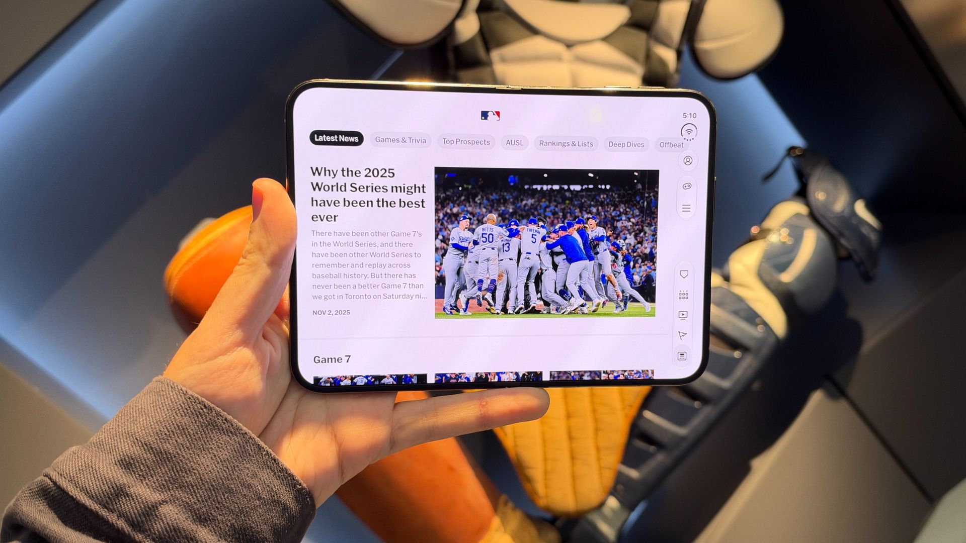 MLB App on iPhone Duo