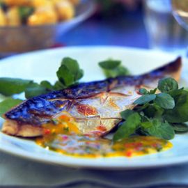 Phil Vickery's Grilled Mackerel with Mango and Chilli