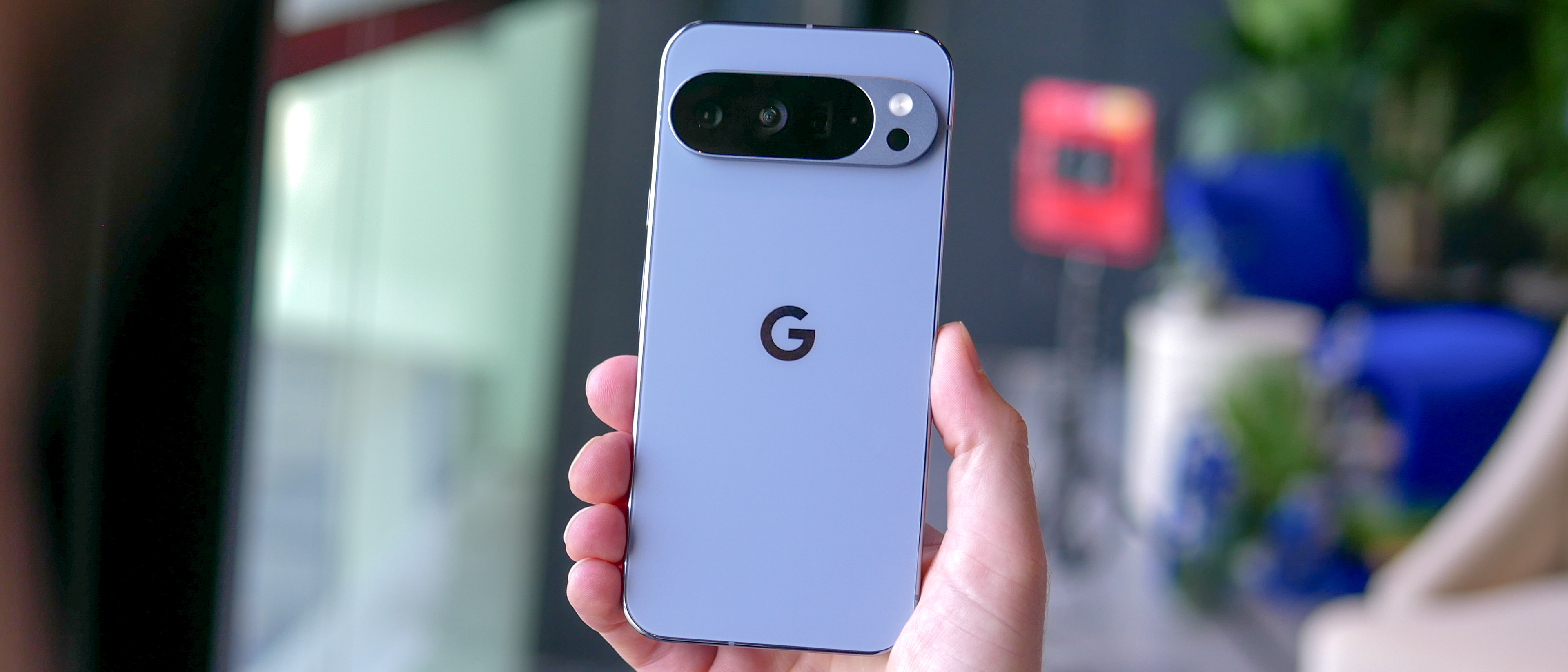 Google Pixel 10 Pro XL held in the hand.