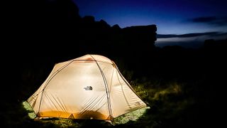 The North Face Trail Lite 2-Person Tent at night