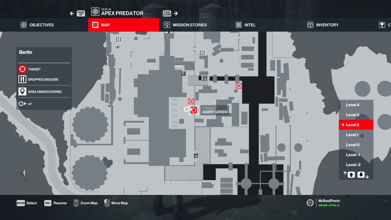 hitman 3 berlin agent location - green