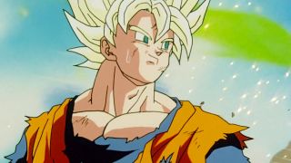 Super Saiyan Goku in Dragon Ball Z's Cell Saga