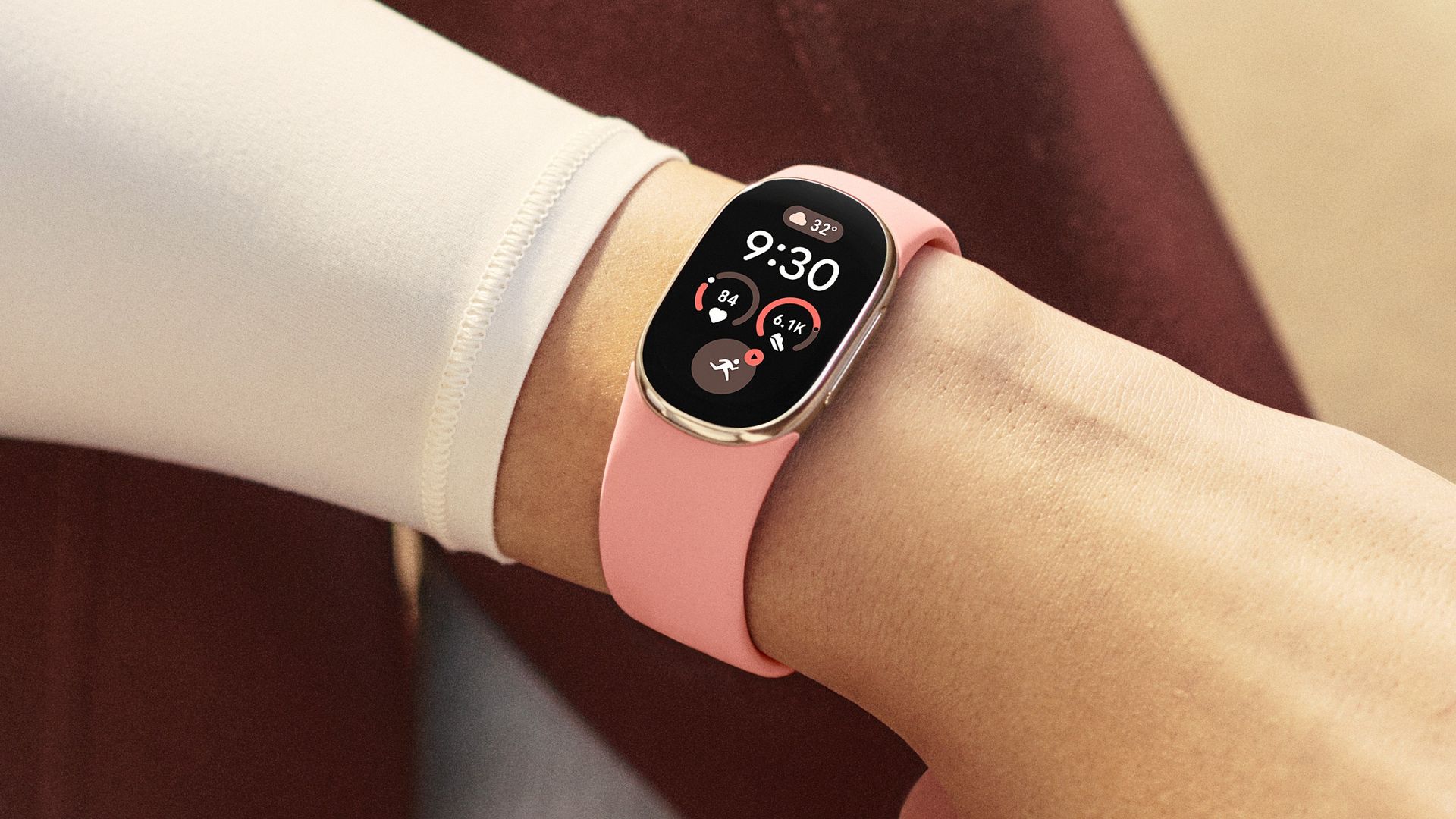Close-up of the Fitbit Edge fitness tracker