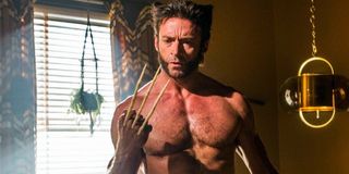 Hugh Jackman staring at his claws