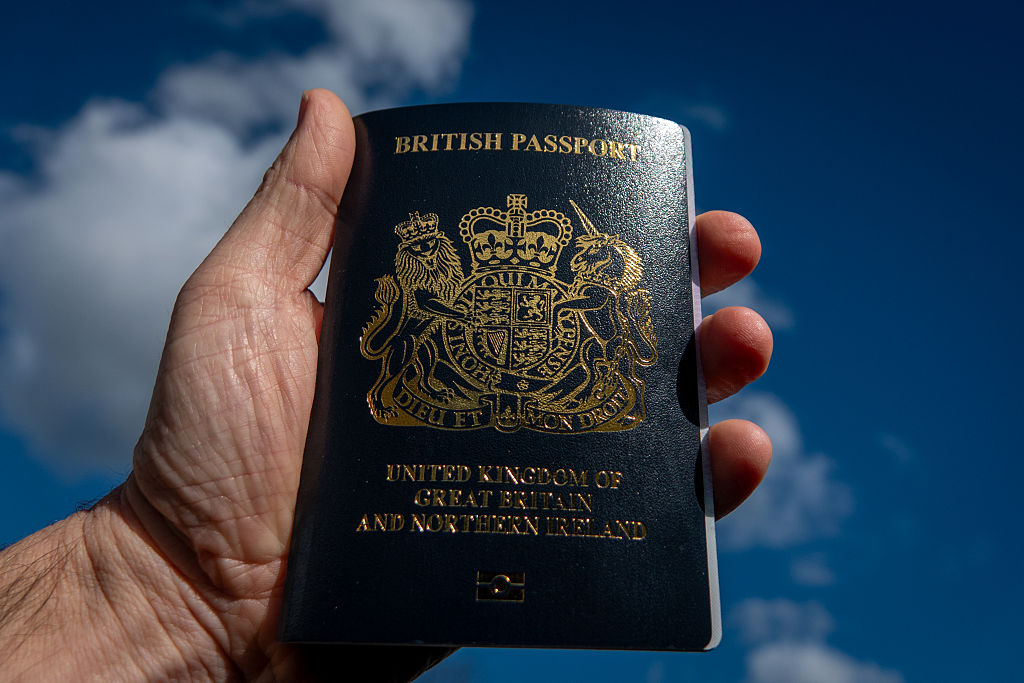 UK passport renewal concept 