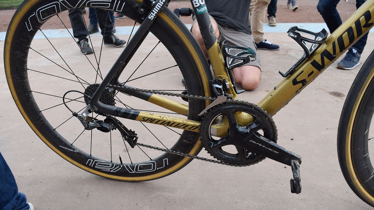 Sagan opted for mechanical shifting for the third Monument of the season