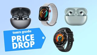 Compilation featuring Huawei smartwatches and wireless earbuds