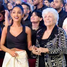 Singer Ariana Grande (L) and Marjorie 'Nonna' Grande attend the 2016 American Music Awards at Microsoft Theater on November 20, 2016 in Los Angeles, California. 
