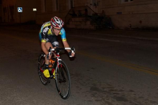 Thomas Brown (Team Mountain Khakis) on the attack.