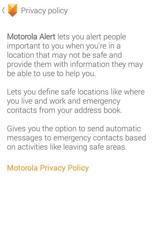 Motorola Alert setup