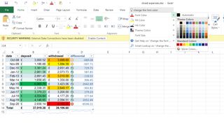 Excel has the new Tell me menu to help you find commands