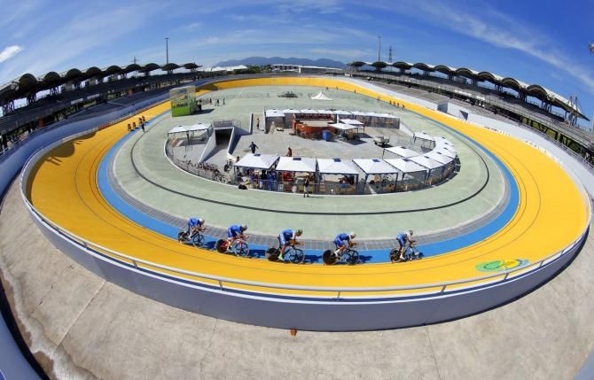 A view of the velodrome