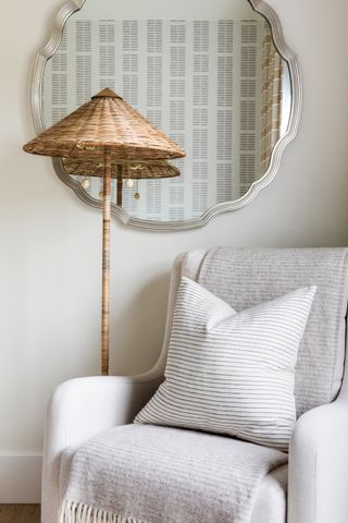 A small vignette inside a bedroom